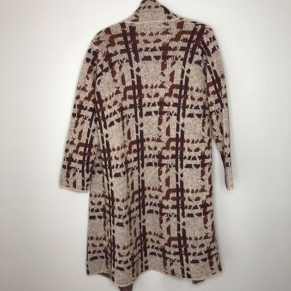 Cocogio‎ Women's Large Multicolor Mohair Wool Blend Open Front Cardigan Sweater - Picture 3 of 8